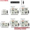 Set Of 2 Flat Printing Happy Valentine Day Drapes Cute Panda Digital Printed Polyester All Season Party Holiday Decor Curtain Made
