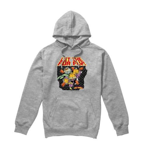Garfield Mens Let The Fur Fly Hoodie