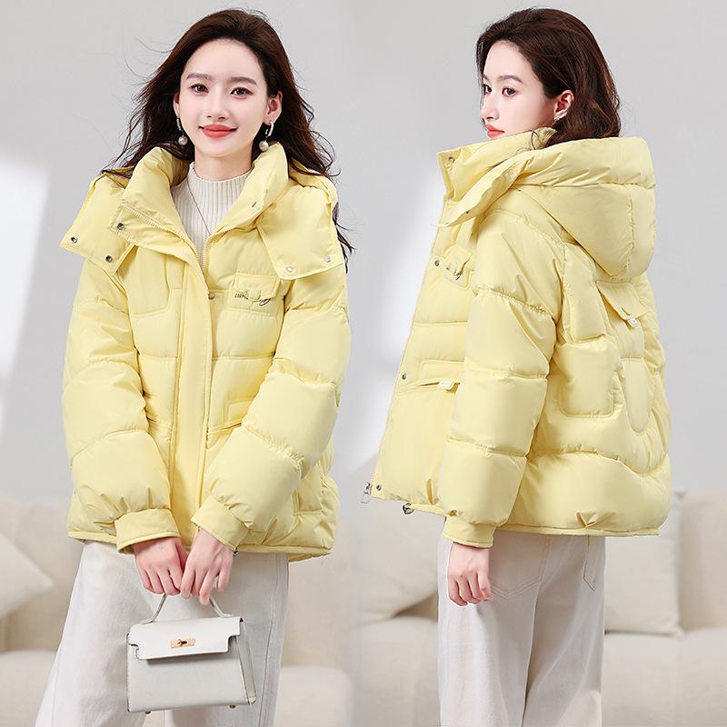 

Women s Hooded Loose Fashion Cold and Windproof Lightweight Thickened Fluffy Warm and Loose High-quality Fabrics Leisure Sports Cotton Clothes M