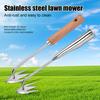 Gardening 3-Teeth Weeder Puller Long Handle Heavy Duty Outdoor Garden Lawn Farm Backyard Weed Remover Manual Weeding Uprooting Pulling Tools