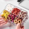 Sealed Can Storage Can, Square Four-compartment Health Flower Tea Packaging Storage Can, Plastic Five-grain and Miscellaneous Food Can