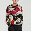 Li-Ning Disney Co-Branded Sports Fashion Series Mickey Pattern Loose Long Sleeve Sweater Unisex Sweater Black AMBR002-1