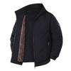 2026 Autumn and Winter New Middle-aged and Young People Plus Fleece Stand-up Collar Machine Line Cotton Clothes Plus Fleece Thick Large Size