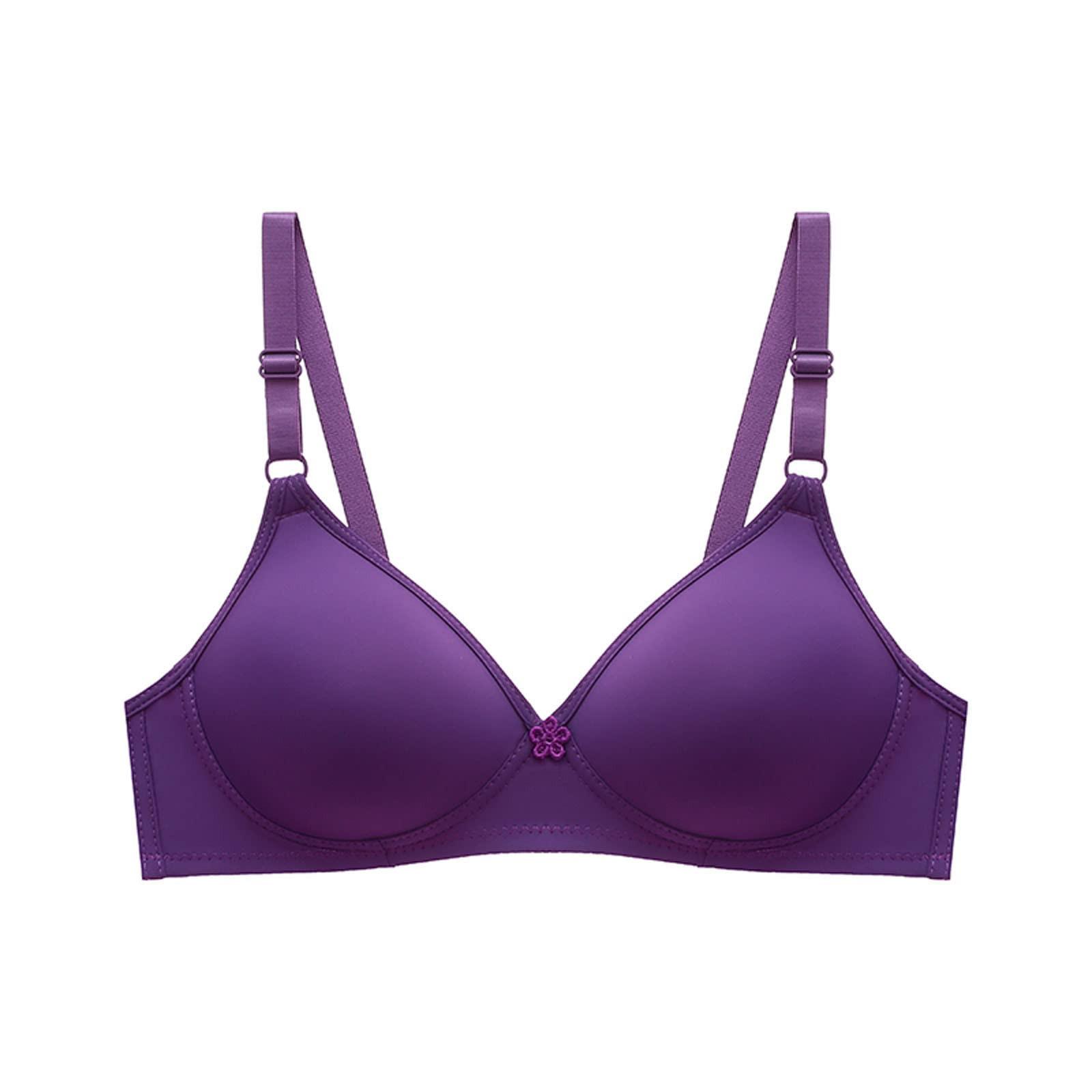 

Женская мода, маленькая грудь, два ряда пуговиц без стального кольца, нижнее белье 40 фиолетовый