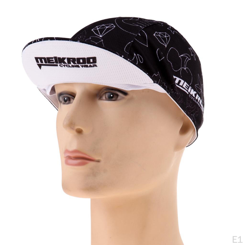 Black Headwear Helmet Liner Hat Breathable Sun Cap For Cycling Biking Running Fishing Mountain Bike