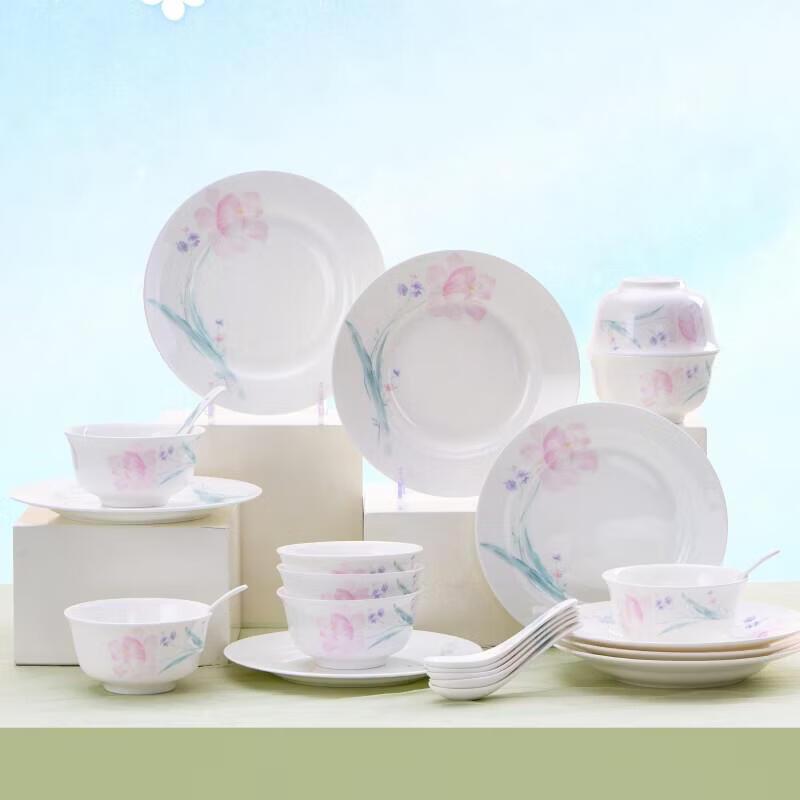 Northern Scenery Flower Fairy Bone China Dinnerware