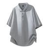 Short Sleeved T-shirt Men's Summer Loose Top Short Sleeved Polo Shirt