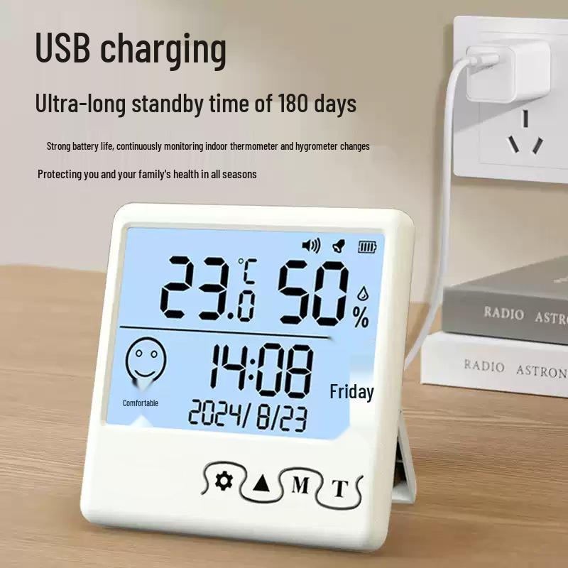New Style HTC-1 Digital Indoor Thermometer and Hygrometer for Home Use