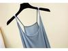 Damen Sommer Modal Camisole Kleid - Ärmellos, Anti-Transparentes Futter, Lässiges Langes Westenkleid