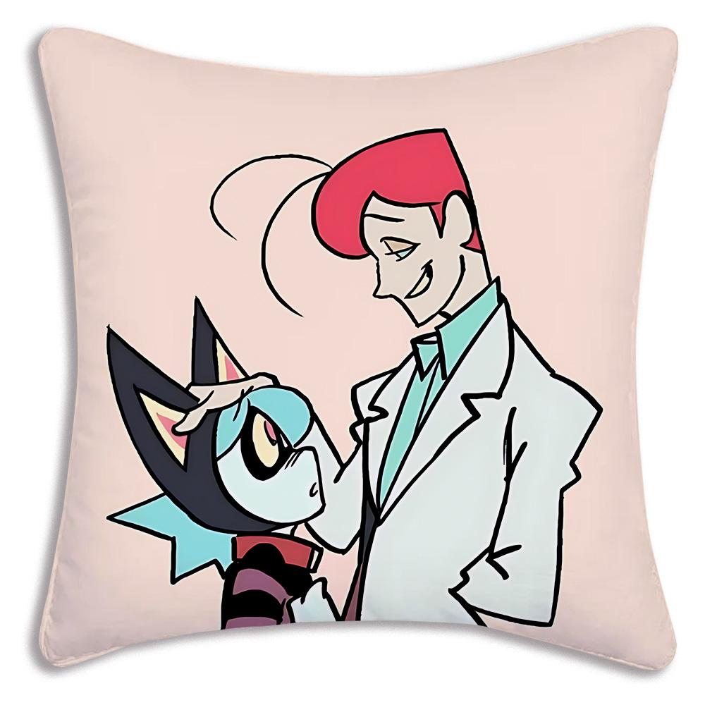 Anime P-Psychocuties Pillow Covers Cartoon Sofa Decorative Home Double-sided Printing Short Plush Cute Cushion Cover