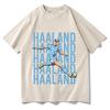 Erling Haaland Graphic Tshirt Unisex Unisex Casual Cotton Pop Singer Streetwear Fan Merch Top Casual Streetwear Short Sleeve Clothes