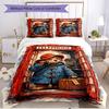 3pcs Duvet Cover Set (1*Duvet Cover + 2*Pillowcase, Without Core), Paddington Bear Print Soft All‑Season Bedding Set, Home Bedroom Decor Gift