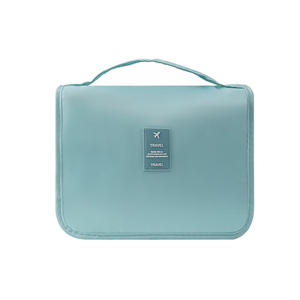 

Waterproof Hanging Toiletry Bag Foldable Travel Wash Bag Multifunctional Make Up Bag Outdoor озеро синий