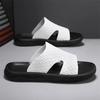 Fashion White Summer New Shoes for Men Slippers Fashion Casual Slides Comfortable Street Cool Beach Shoes Black Sandals