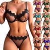 Dámské noční prádlo Šaty na špagetová ramínka Průhledné Sexy noční košilky Krajkové spodničky Pyžama Sexy set Lingerie