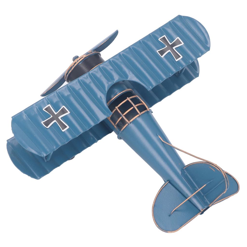 Model de Avion Metalic Retro Ornament Avion din Fier Vintage Decorativ Statuetă Avion Exquisită pentru