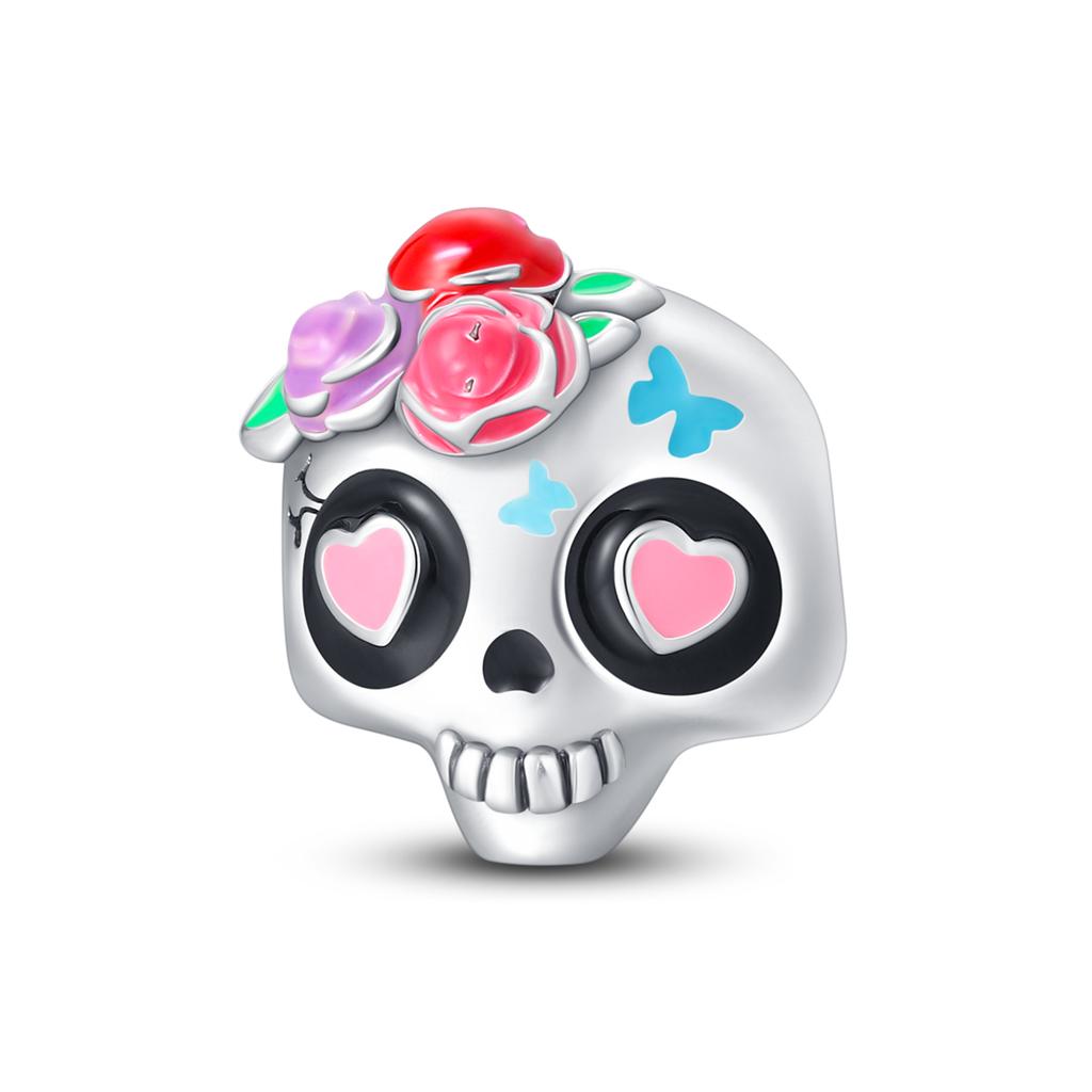 Halloween Glow Color Changing Skeleton Ghost Cucurbit Charm Bead Component Bead Components Compatible With Authentic Original Bracelet High Quality
