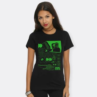 The Substance Movie Printed Tshirt Unisexs and Womens Movie Style Top SpringSummer Pure Cotton Short Sleeve Unisex Tshirt