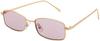 Cyphus Colored Sunglasses for Men and Colored Square Fashion UV Trendy [CYPHUS] Women, Unisex, Lenses, Shape, Glasses, Protection, (Gold/Light Brown)
