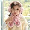 2025 Children's Cartoon Rabbit Fur Scarf – Thickened, Plush, Autumn/Winter Baby Neck Warmer for New Year and Christmas.