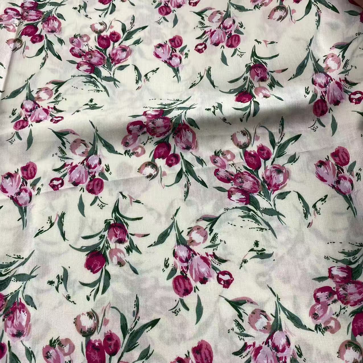 Width 150 cm 100% Cotton Poplin Printed Floral Fabric for Children s Clothing & Women s Dresses