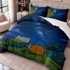 Adventure Time cartoon 3Pcs Bedding Set Duvet Cover With Two Pillowcases For Bedroom Home Decoration