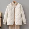 2025 Petite Women's Lightweight Velvet Cotton Winter Jacket - Korean Style Fashionable Bread Coat