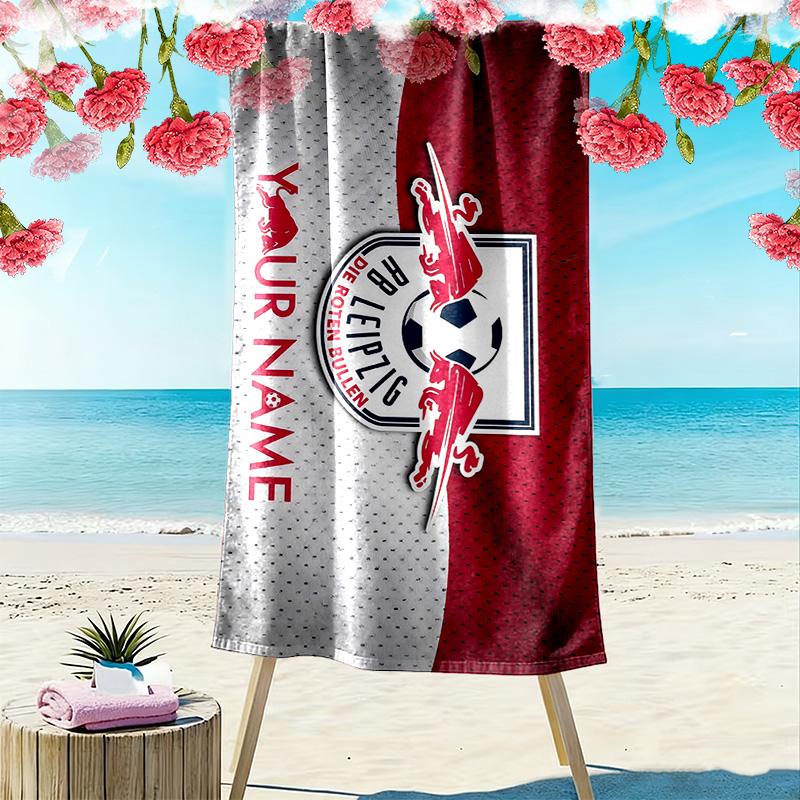 RB Leipzig Print Beach Towel, Large Soft Quick Dry Towel for Beach Camping Swimming
