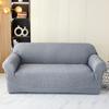 Seersucker Sofa Cover Full Protection Single Double Seat Cushion Pure Color Minimalist Design