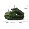 World War Army Military Soldiers M270 Multiple Rocket Launcher Armored Vehicle Building Blocks Bricks Education Model DIY Toy