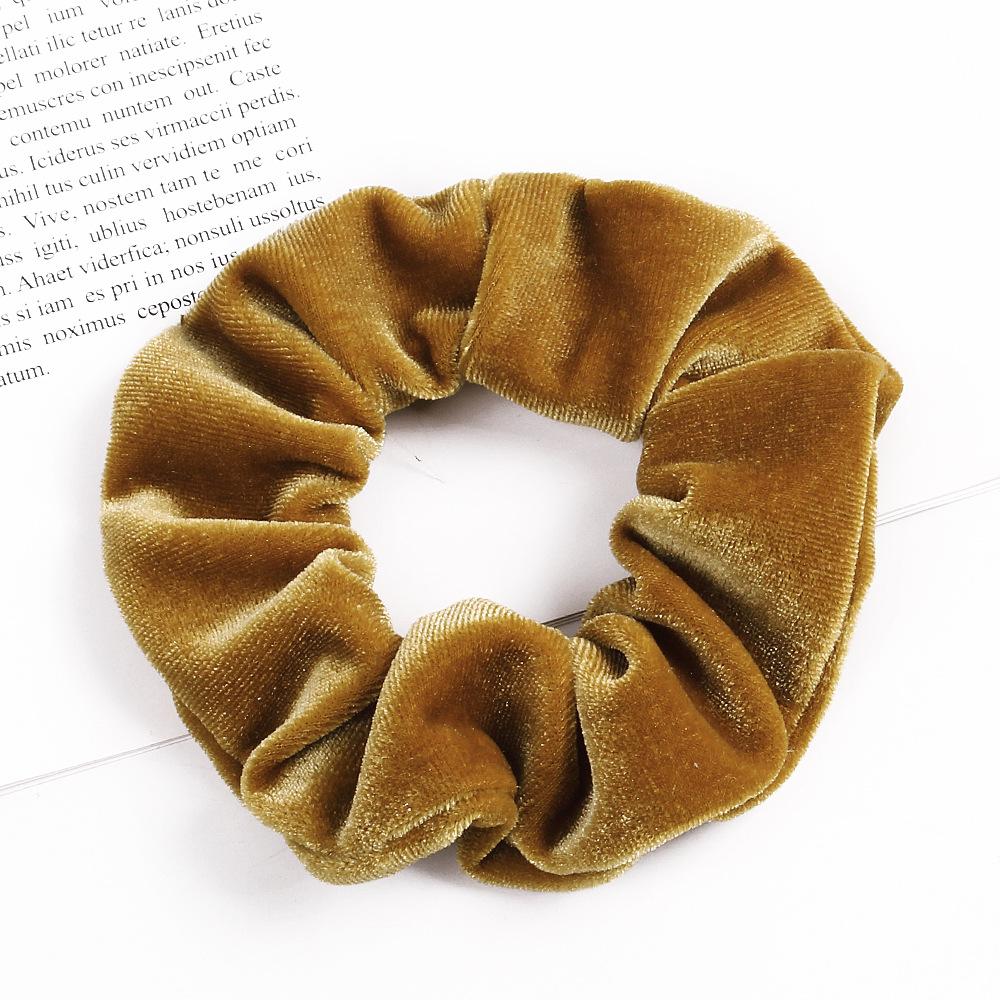 Elegant Velvet Hair Ring Scrunchie Women Girls Elastic Hair Rubber Bands Gum Accessories Tie Hair Rope Ponytail Holder Headdress