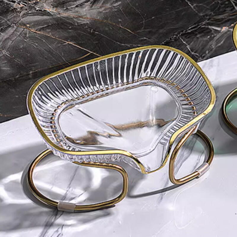 Роскошная мыльница с золотой рамкой transparency