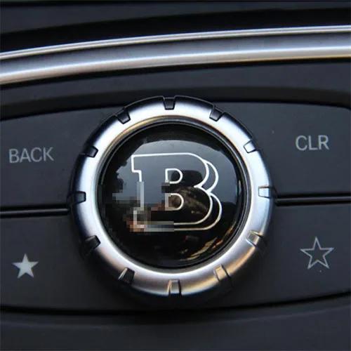 apsczt1 1 PCS Car Central control multimedia knob cover sticker Car Accessories For Mercedes Benz AMG GLC GLE E CLA GLA W205 W211 W213