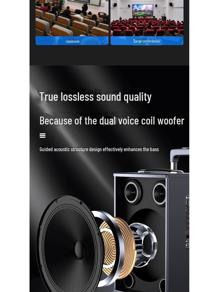 Chigo High-Power Outdoor Bluetooth Trolley Speaker for Music & Karaoke