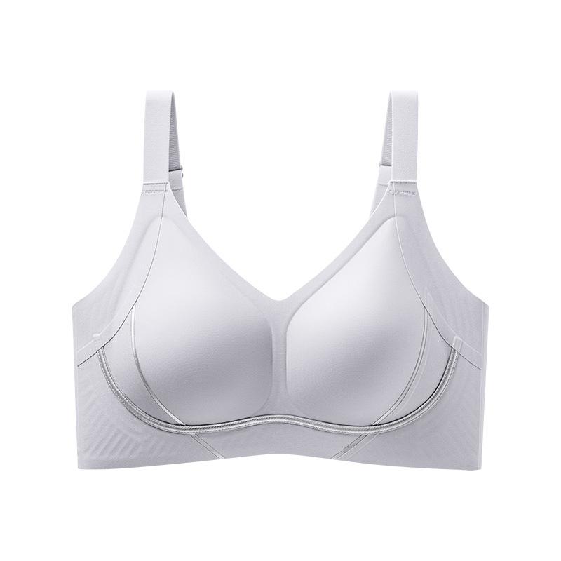 Traceless soft support, anti-expansion fixed cup, no steel ring, sub-breasts gathered, thin bra cover
