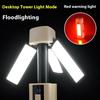 Folding Outdoor Camping Light Portable Rechargeable Hanging Tent Hanging Lantern with Battery Display Emergency Car Outdoor Lamp