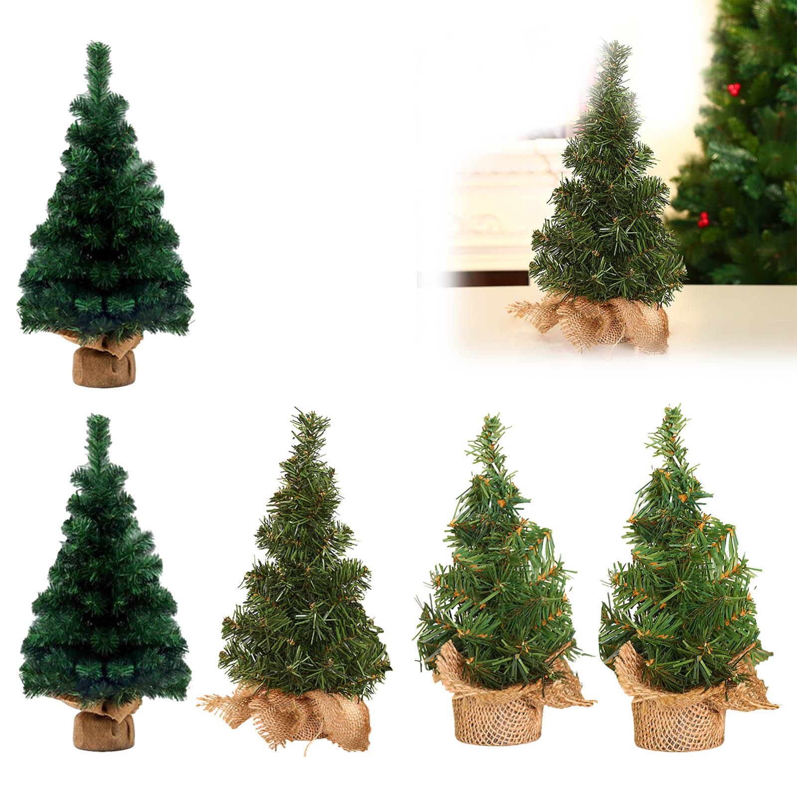 Happy Date Desktop Mini Christmas Tree Mini Tree With And Wooden Base Perfect For Christmas Home Small Christmas Ornament