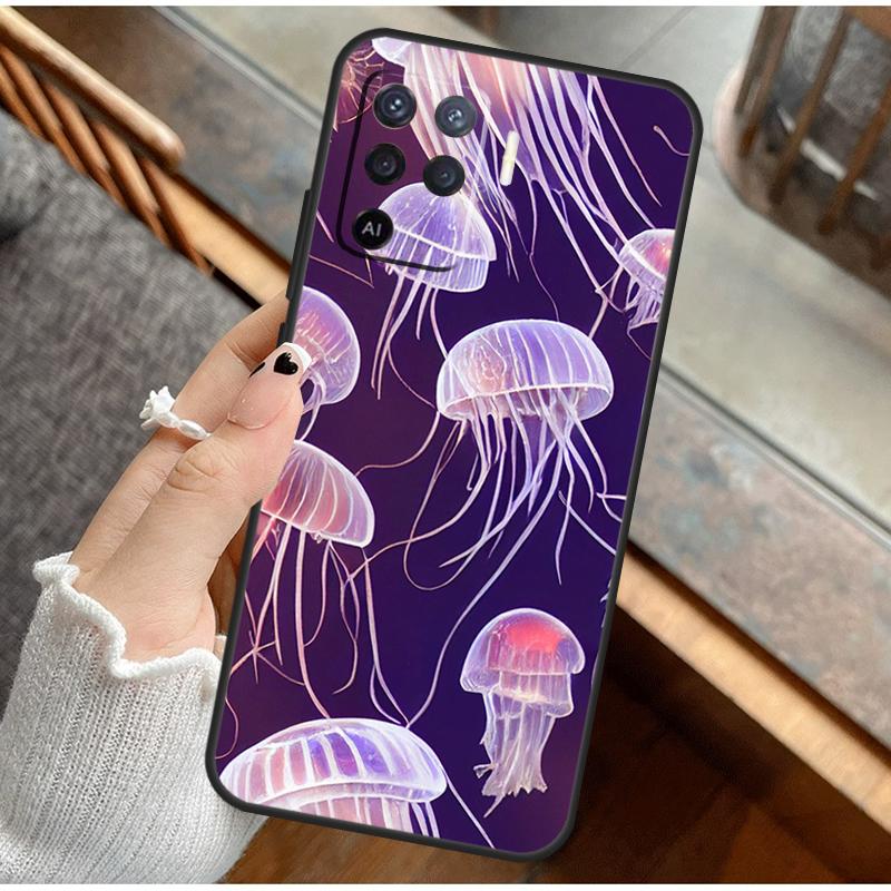 

Magic Jellyfish Phone Case For Oppo A38 A58 A74 A15 A80 A60 A40 A94 A54 A98 A78 A18 A16 A76 A96 A17 A77 A57S For OPPO A80 5G