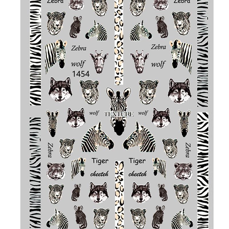 1 pezzo autunno inverno disegni con stampa leopardata adesivo a strisce 3D nail art adesivo autoadesivo impermeabile decorazione per manicure