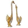 Dancing Cute Swan Couple Statues Decorative Bird Figurines Showpieces