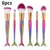 Mermaid Makeup Brush Set Foundation Eyeshadow Brushes Cosmetic Durable Tool