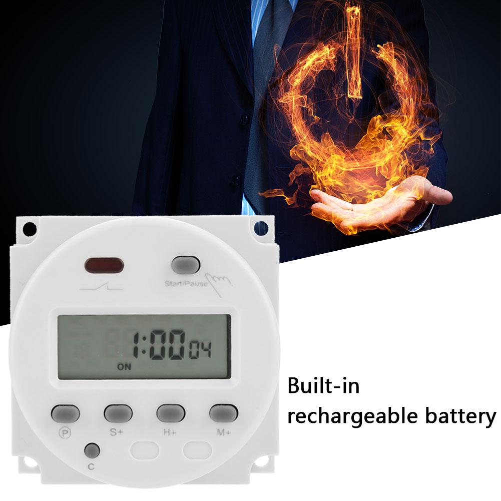 CN102A Timer Electronic Digital LCD Ciclul Numărătoare Inversă Comutator de Control al Timpului (220V)