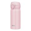 Thermos Water Bottle, Vacuum Insulated Mobile Mug, 350ml, Mauve Pink, Removable Spout for Easy Cleaning, Lightweight Type, One-Touch Open, Stainless