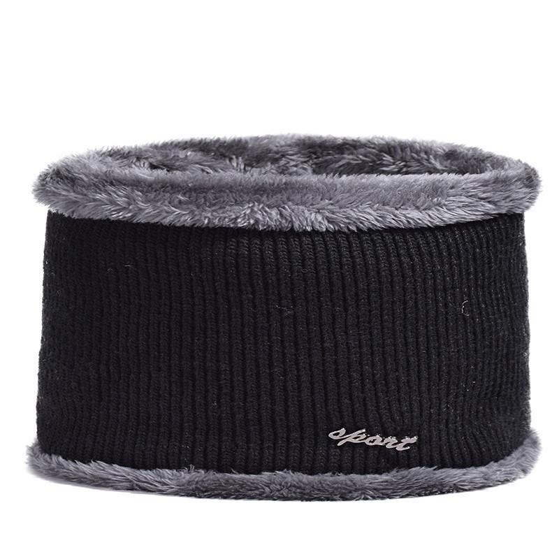 Winter Knitted Hat Caps Winter Beanie Hats Scarf Set Warm Knitted Hat Neck Warmer Suitable For Sking Outdoor Activities