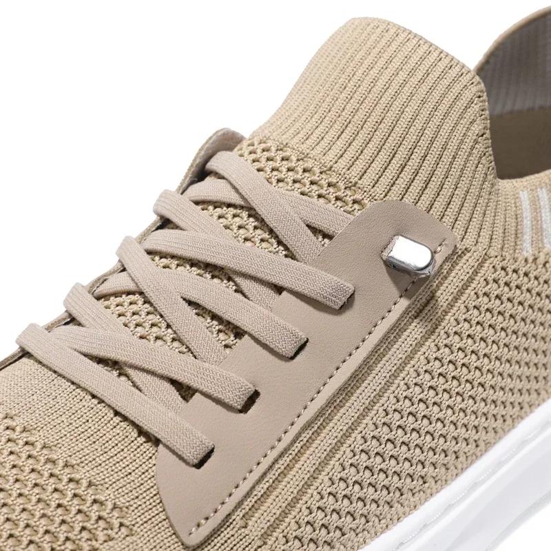 Men's Casual Sports Shoes Flying Woven Thick Bottom Breathable Light Shoes Outdoor Hiking Sports Shoes Designer Casual Shoe