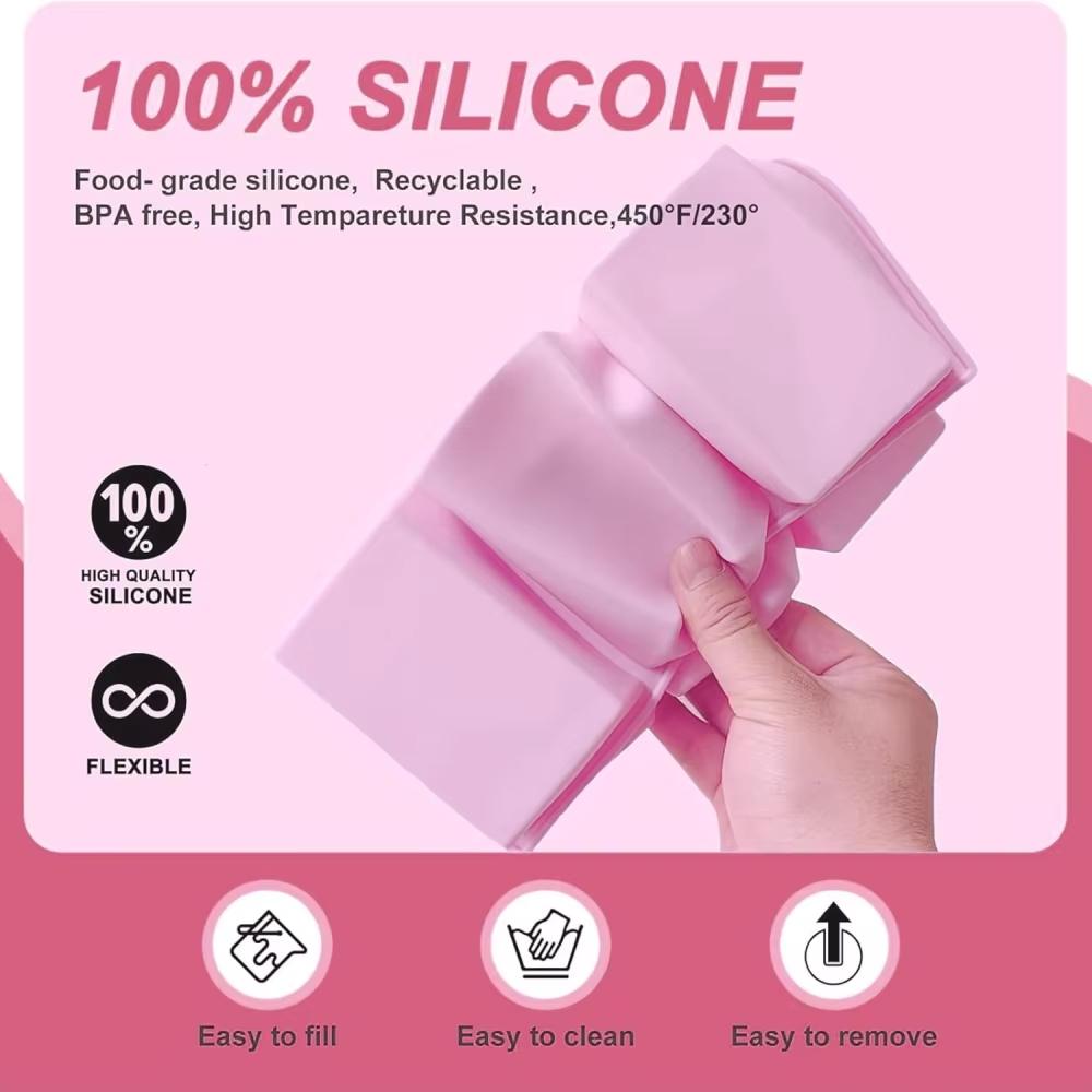 1-2 Pieces Silicone Soap Mould, Rectangular Silicone Mould, 6 Cavity Rectangular Soap Mould, Rectangular Soap Mould for DIY Soap