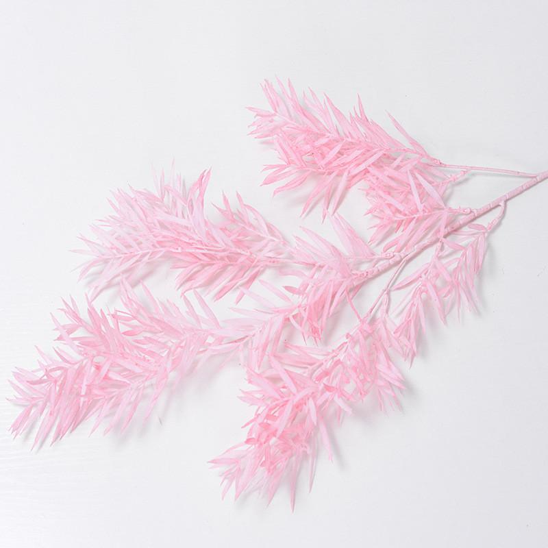 Plastic Artificial Rime Bamboo Leaves Wedding False Blossom For Decor Event