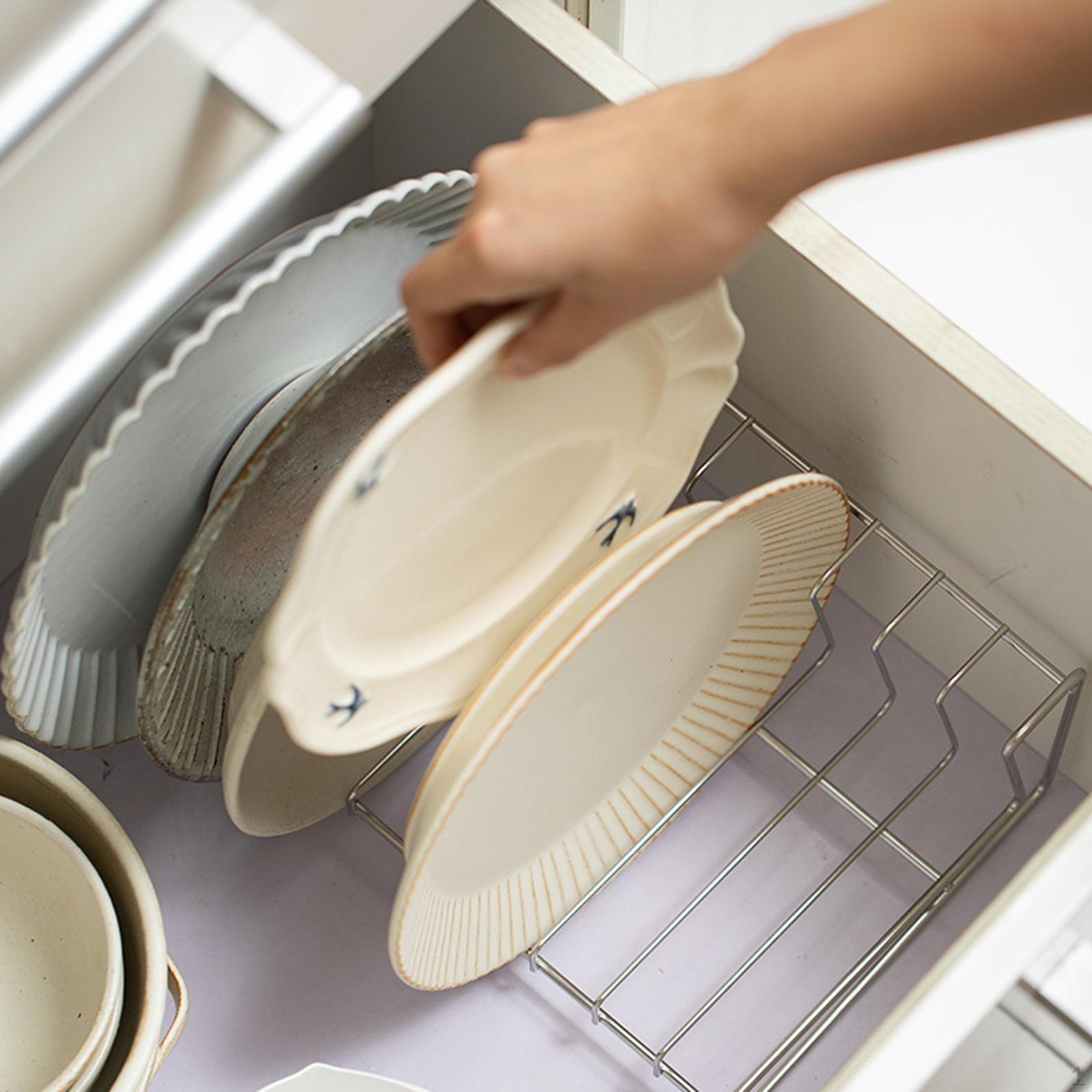 Compact Dish Storage Holder for Kitchen Counter and Pantry 6 grid 1390₽