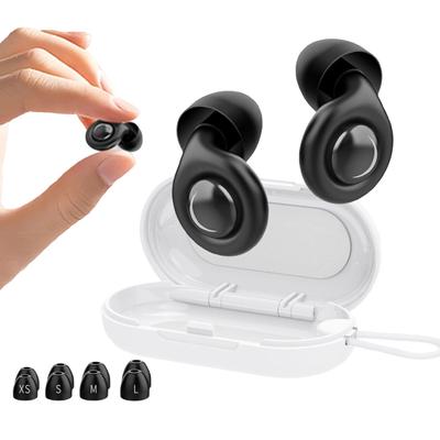 Protetor de Ouvido de Silicone Reutilizável para Ronco com 10 Pontas de Ouvido Anti-Ruído Protetores de Ouvido para Motocicleta para Dormir Sensibilidade a Ruído e Voos