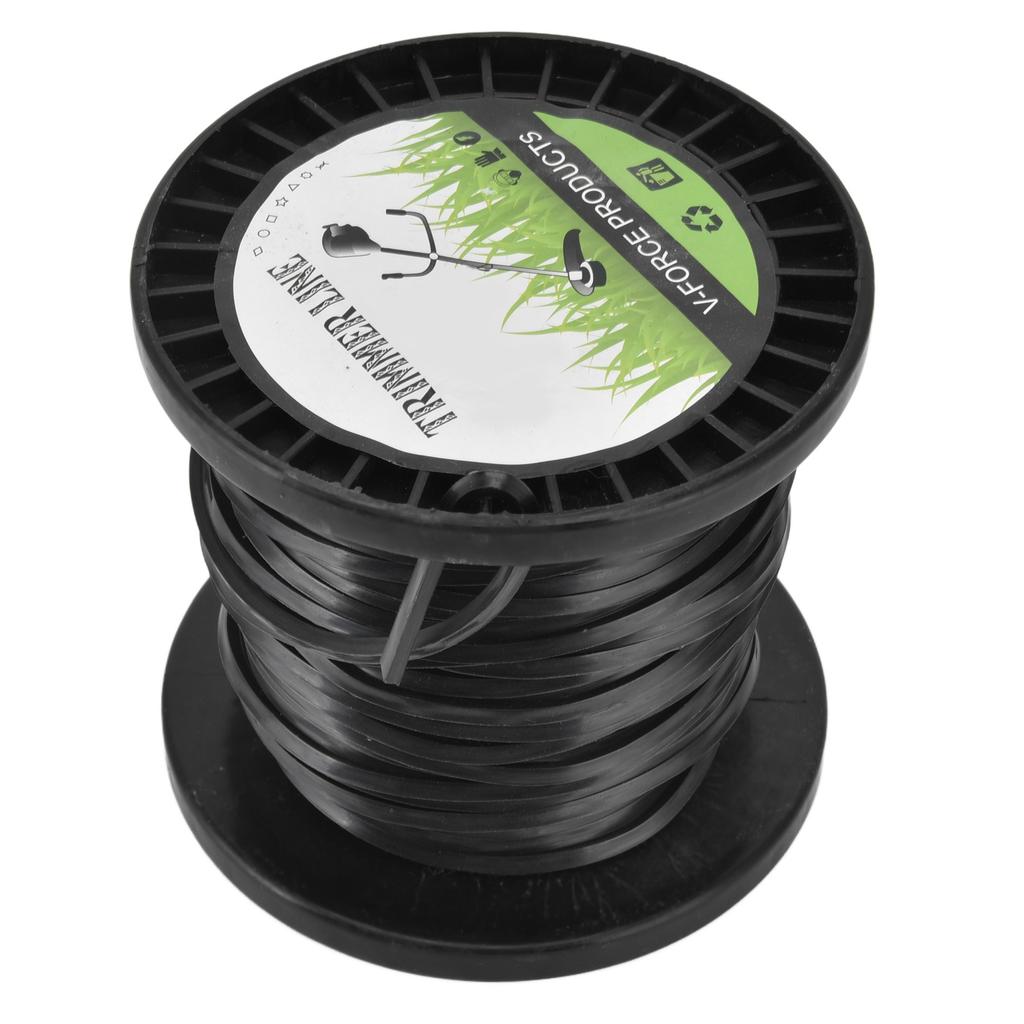 3.3mm String Trimmer Line High Cutting Efficiency Low Noise Quadrate Black Trimmer Line for Most Lawn Mowers Farm